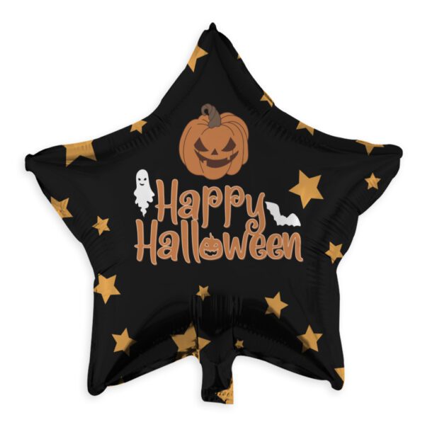 17. Star Foil Halloween Balloons