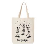 18. Party Night Custom Natural Halloween Tote Bags