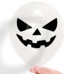 2. Clear Spooky Halloween Balloons