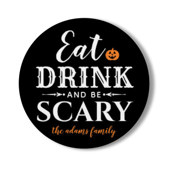 2. Full Color Custom Round Halloween Coasters