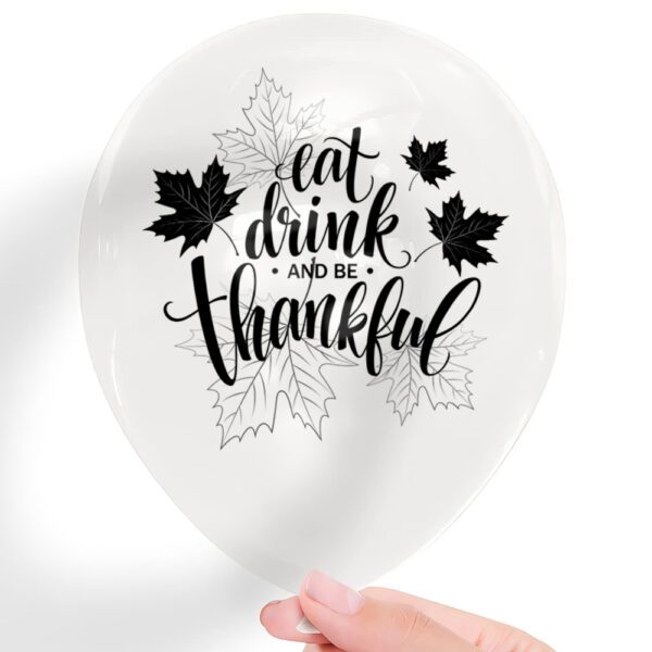 2. Thanksgiving Balloons - Clear