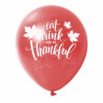 2. Thanksgiving Balloons - Red