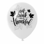 2. Thanksgiving Balloons - White