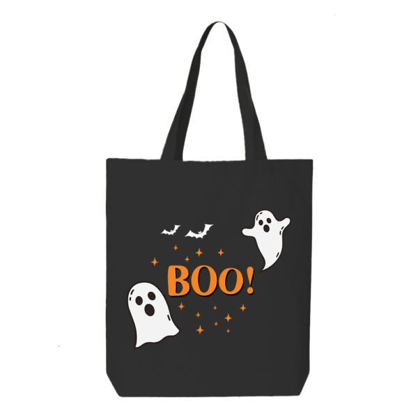 20. Custom Design Black Halloween Tote Bags