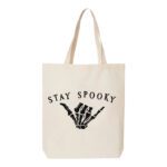 21. Stay Spooky Custom Natural Halloween Tote Bags