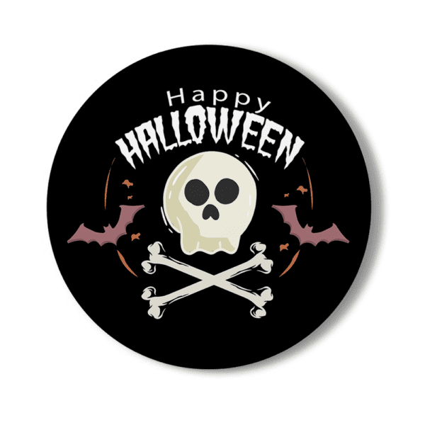 4. Custom Round Full-color Halloween Coasters