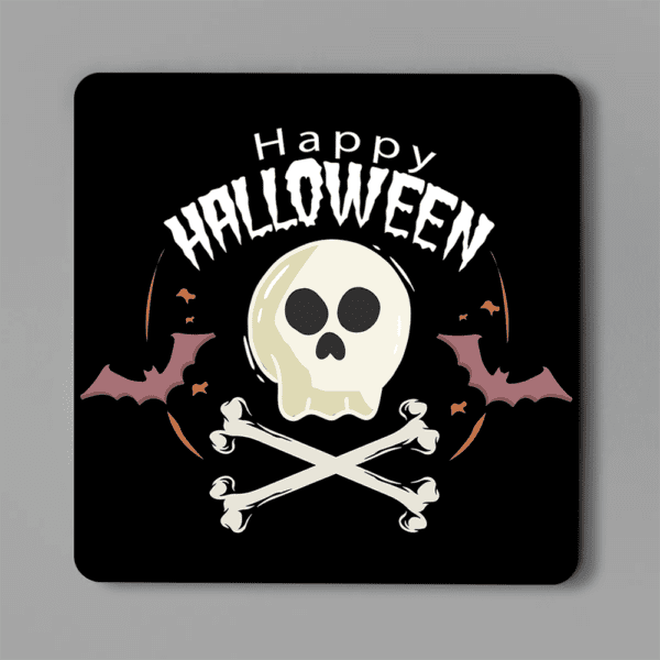 4. Custom Square Full-color Halloween Coasters