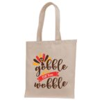 4. Natural Custom Tote Bags For Thanksgiving