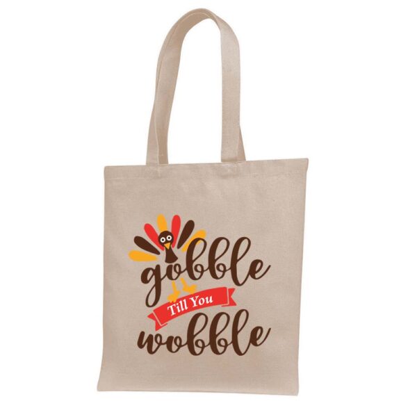 4. Natural Custom Tote Bags For Thanksgiving