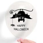 6. Clear Happy Halloween Balloons