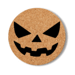 6. Custom Cork Round Halloween Coasters
