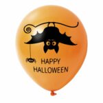 6. Orange Happy Halloween Balloons