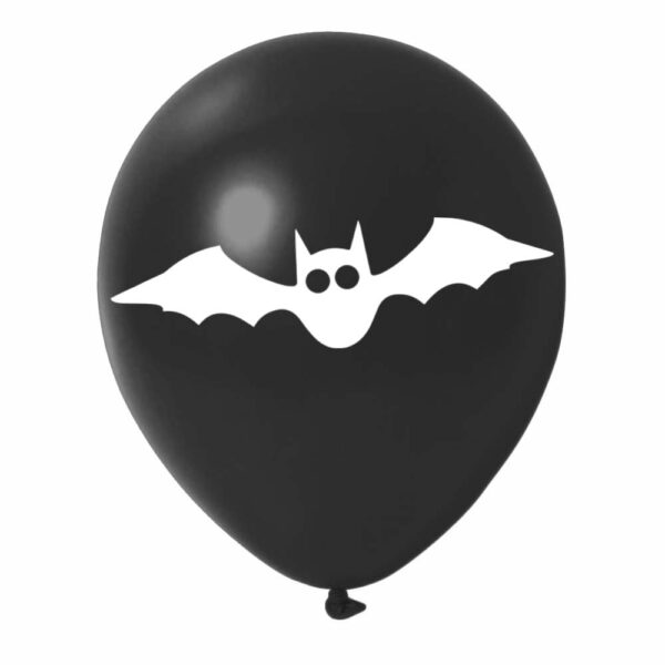 7. Black Latex Halloween Balloons