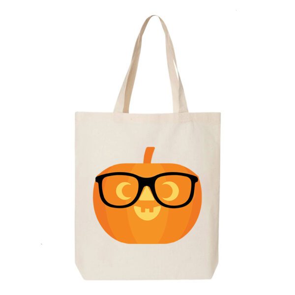 8. Custom Pupmkin Natural Halloween Tote Bags