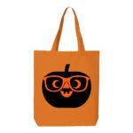 8. Custom Pupmkin Orange Halloween Tote Bags