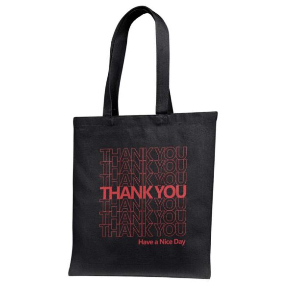 8. Custom Thanksgiving Tote Bags - Black