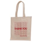 8. Custom Thanksgiving Tote Bags - Natural