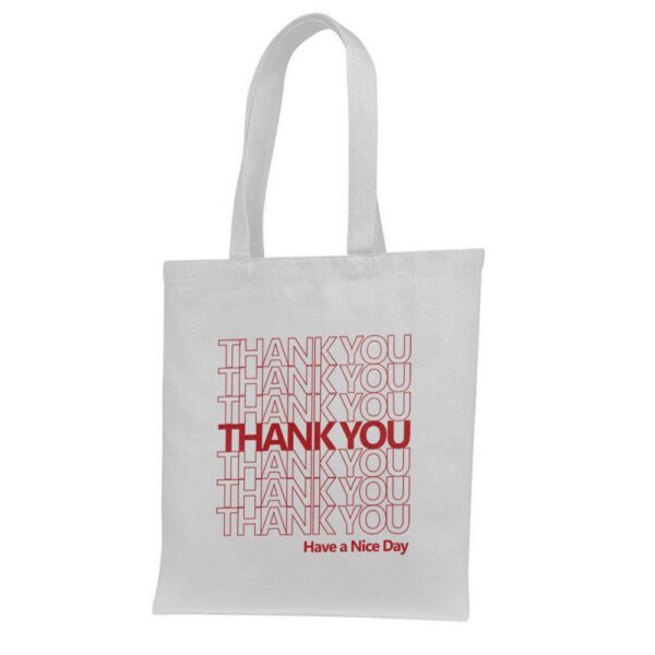 8. Custom Thanksgiving Tote Bags - White