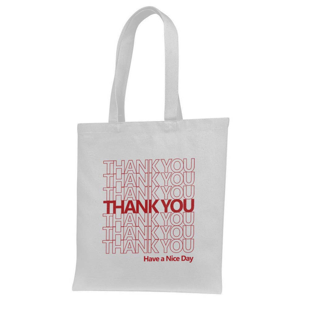 8. Custom Thanksgiving Tote Bags - White