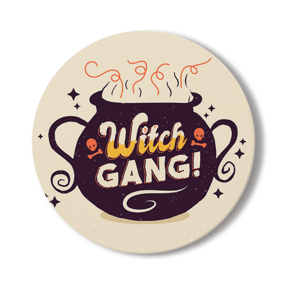 8. Full-color Round Custom Halloween Coasters