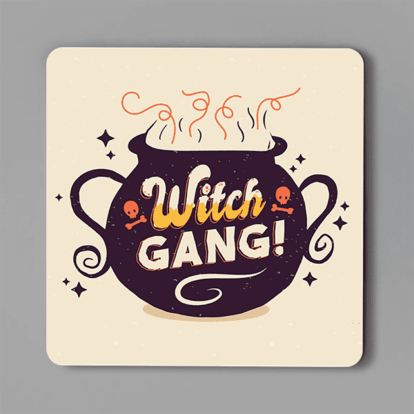 8. Full-color Square Custom Halloween Coasters