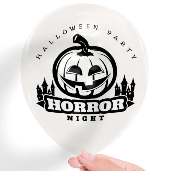 9. Clear Halloween Party Balloons