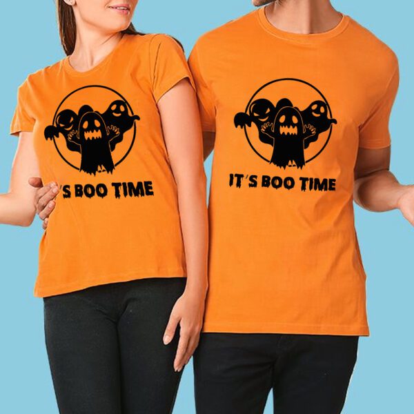 9. Custom Unisex Orange Halloween Tshirts