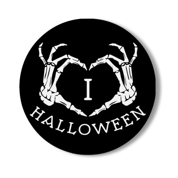 9. Round One-color Halloween Coasters