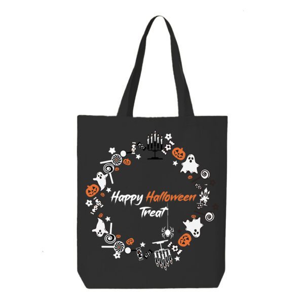 Halloween Tote Bags Template 2-black