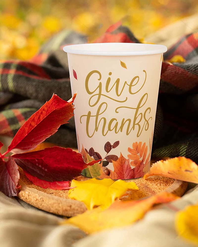 ThanksGiving paper cup header