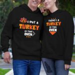 Custom Funny Thanksgiving Hoddies For Couples in Full Color