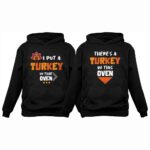 Custom Funny Thanksgiving Hoddies For Couples in Full Color - Image 2
