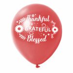 Thanksgiving balloons 6 - Red