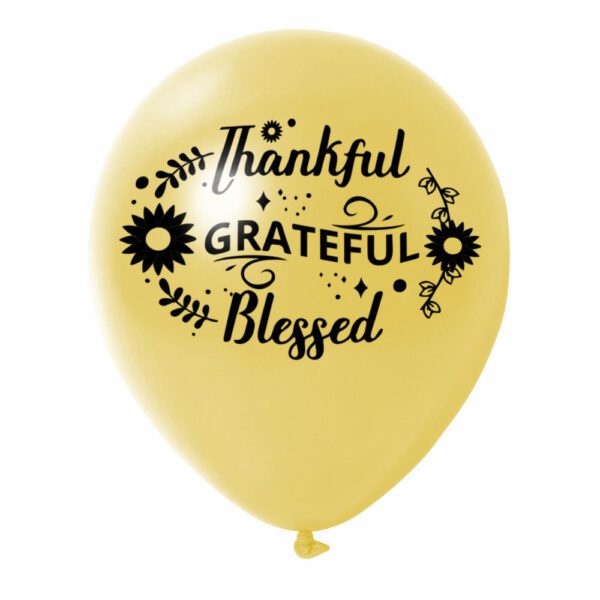 Thanksgiving balloons 6 - Yellow