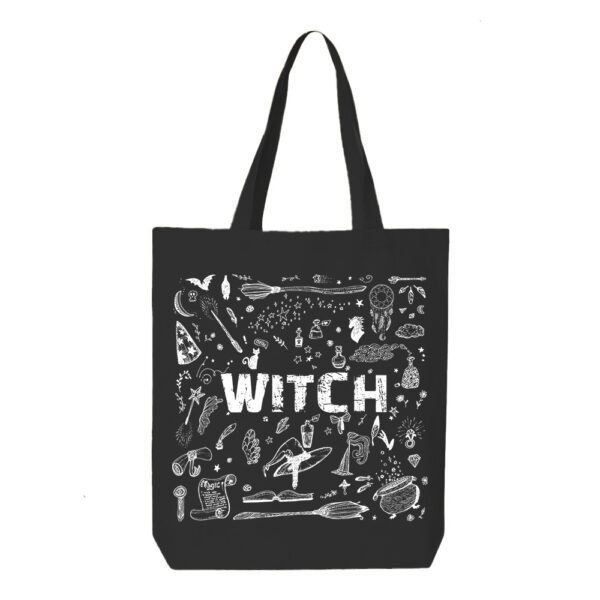 halloween tote bags template 3_black