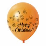 1. Christmas Wish Custom Latex Balloons - Orange