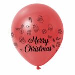 1. Christmas Wish Custom Latex Balloons - Red