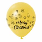 1. Christmas Wish Custom Latex Balloons - Yellow