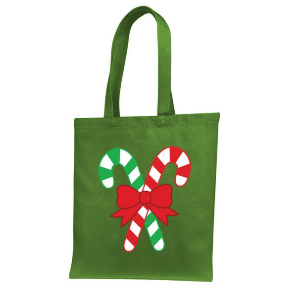 1. Green Christmas Tote Bags