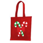 1. Red Christmas Tote Bags