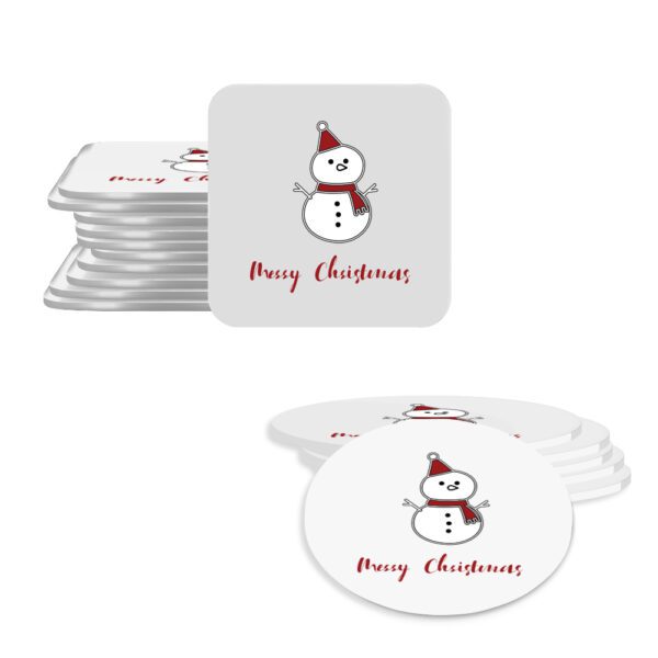 10. Custom Greeting Christmas Coasters - Featured