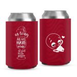 10. Funny Custom Christmas Koozies - Red