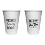 10. Two Sided Custom New Year Cups - 12oz