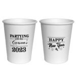 10. Two Sided Custom New Year Cups - 8oz