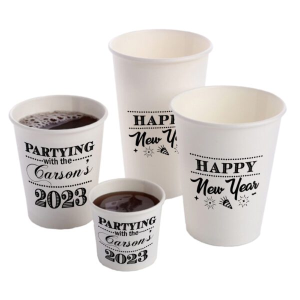 10. Two Sided Custom New Year Cups - Featured