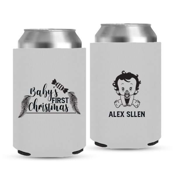 11-Wholesale-New-Custom-Christmas Koozies - White