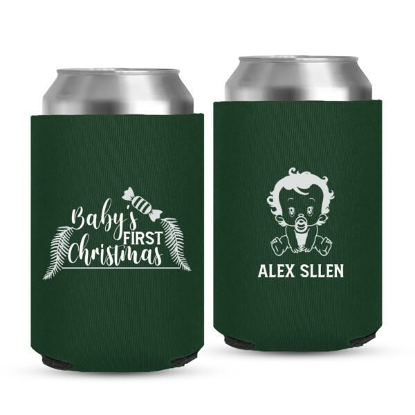 11-Wholesale-New-Custom-Christmas Koozies - green