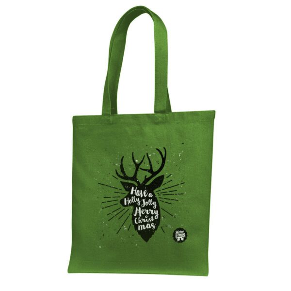 11. Unique Christmas Tote Bags - Green