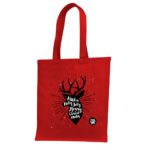 11. Unique Christmas Tote Bags - Red
