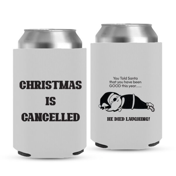 12. Christmas Koozies Funny - White